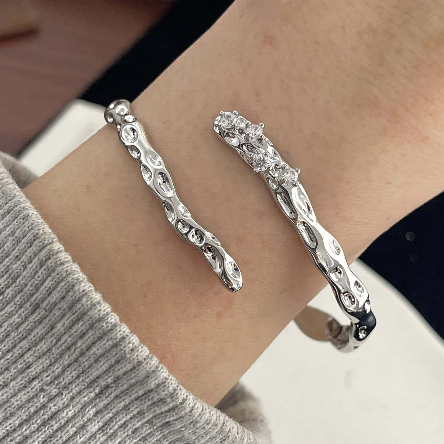 925 Sterling Silver Bracelets for Women Men String Accessories Trend Vintage Flower Shape Pattern Pendant Party Jewelry Gift