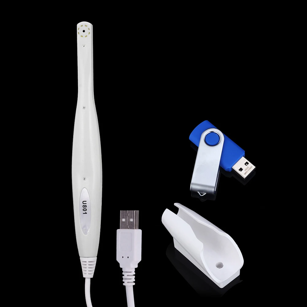 Endoscopio Dental Intraoral Camara inspección Oral impermeable para computadora USB luz LED