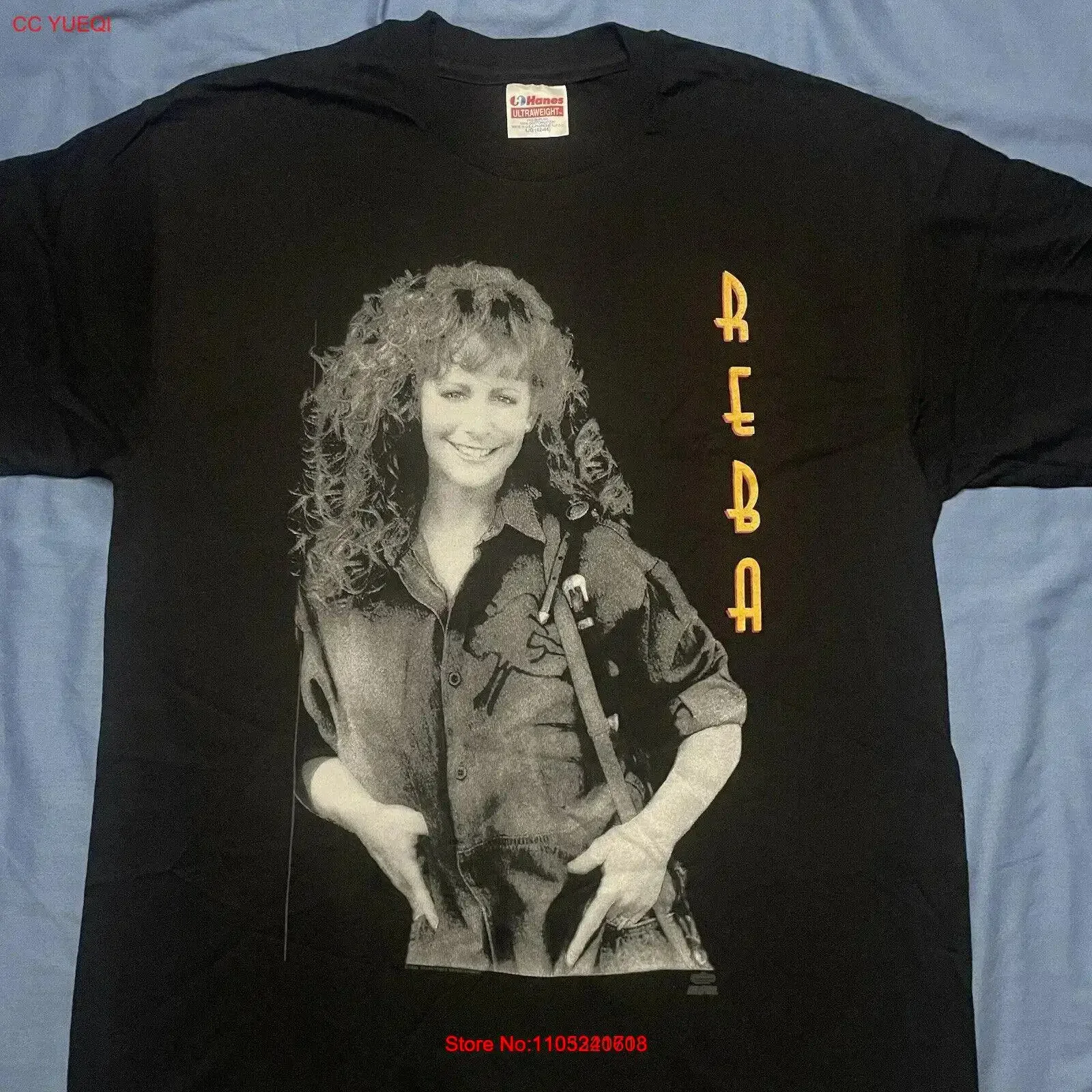 Unworn 1992 REBA MCENTIRE Large T shirt TRUE VINTAGE Tour Concert Country Queen vintage Washed graphic fashion Slightly