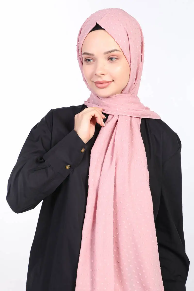 Miray Pıtpıt Chiffon Shawl Dark Powder