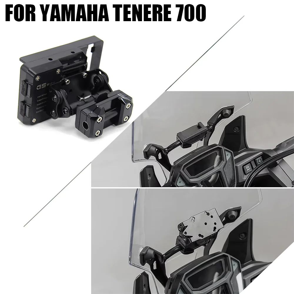 

For Yamaha Tenere 700 TENERE 700 accessories USB Charger Fast Charger Mobile Phone Navigation Bracket 10_12mm