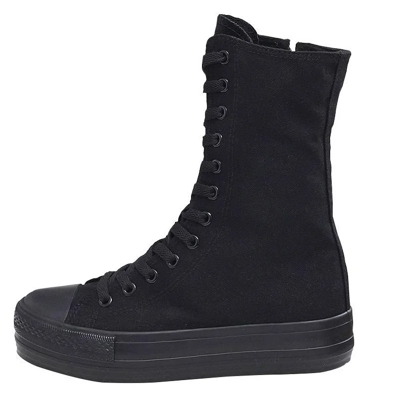 أحذية نسائية موضة أحذية قماشية عالية الجودة أحذية نسائية للكاحل أحذية رقص ناعمة من الأسفل للنساء أحذية رياضية كاجوال بيضاء