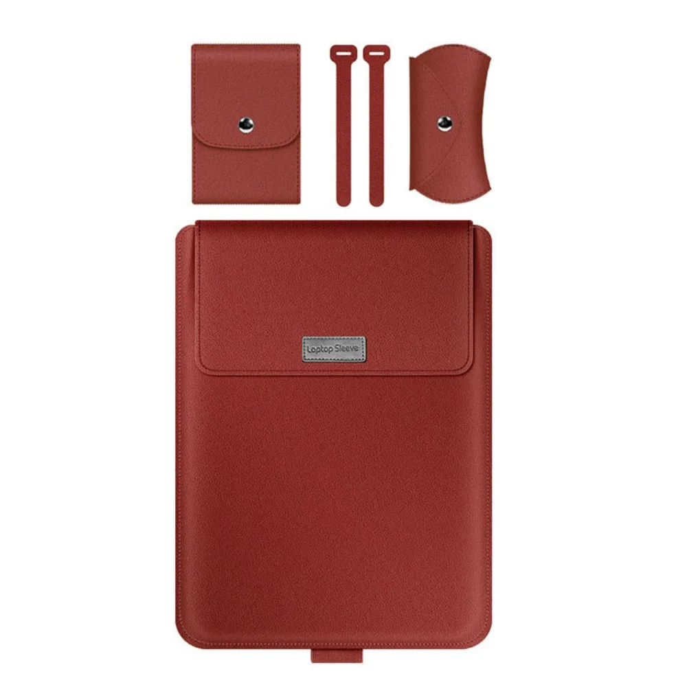 

Thickened 5 in1 Laptop Sleeve Bag Ultra Thin for 13.3/14inch Laptop Stand Cover Non-Magnetic Large Capacity