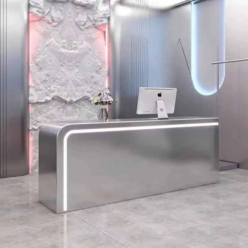 

Italian Style Designer Reception Desks Modern Clothing Store Simplicity Reception Desks Beauty Salon Furniture Receptionen HBRD