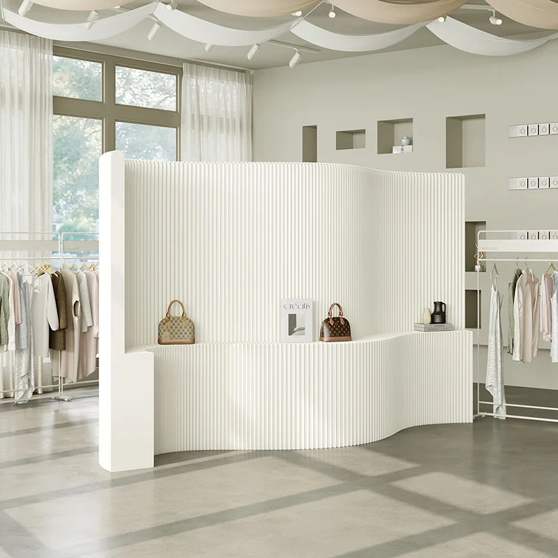 Paper Partition Wall Multi-functional No-drill Movable Partition Wall Craft Paper Display Rack For Office Lobby Home Decora