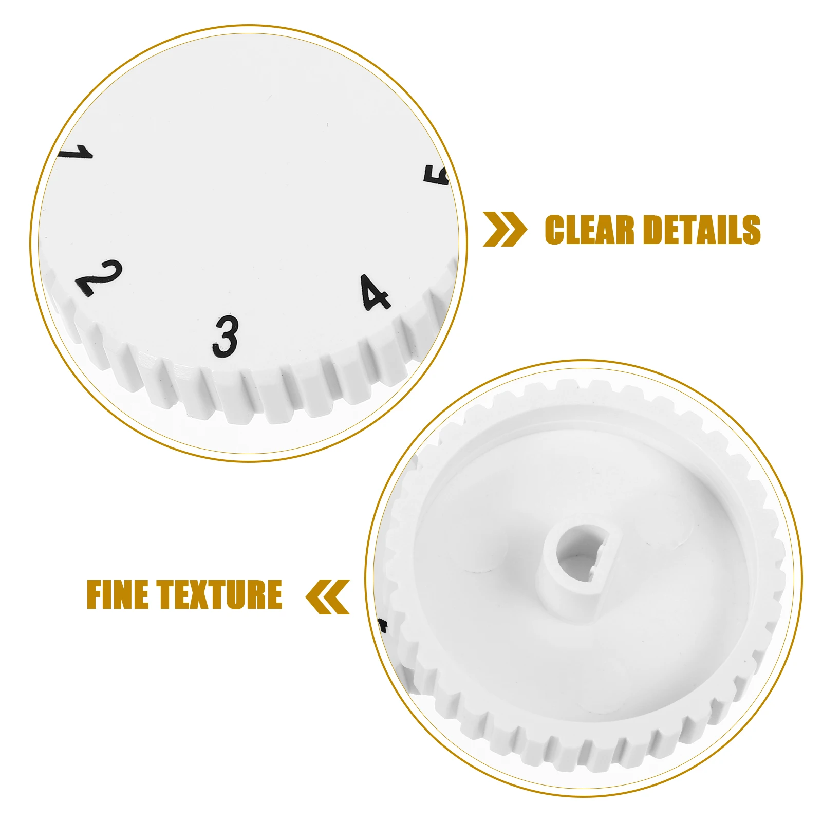 

2pcs Freezer Knob Temperature Control Plastic Replaceable Refrigerator Repairing Parts Accessories Thermostat Control Knob For