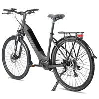 FAFREES FM9 Electric Bike 700C*45C Tire 250W Bafang Mid-drive Motor City Ebike 36V 15Ah Battery for 100KM Range 150kg Max Load