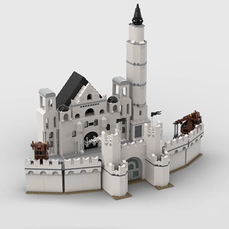 1524 قطعة Moc LOTRes المدينة البيضاء جوندور لتقوم بها بنفسك عرض عدة مهيب سيتاديل التعليم نموذج اللبنات عيد ميلاد اللعب هدية