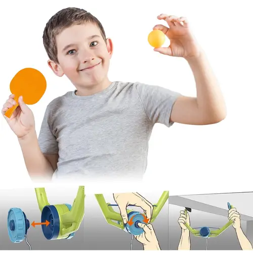 Imagen 2 del producto Juego de Ping Pong de puerta sobre la puerta, juego de puerta ajustable, entrenador de pingpong, Kit de inicio de pingpong para colgar marco de puerta