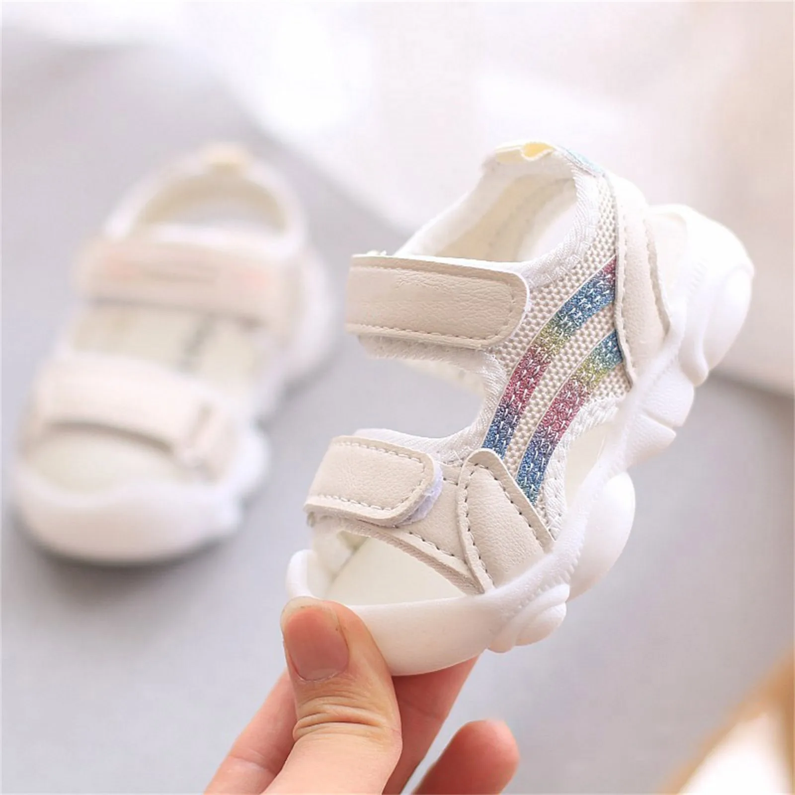 Toddler Baby Boy Girl Shoes Breathable Shoes Open Toe Sandals Girl Sandals Baby Soft Soled Sandals Kids Fashion Princess Shoes