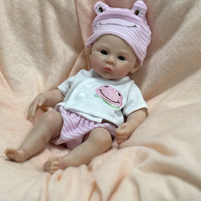 Giocattolo fatto a mano per bambola rinata realistica da 12 pollici, elastico flessibile, in silicone solido, per ragazze, regalo di Natale