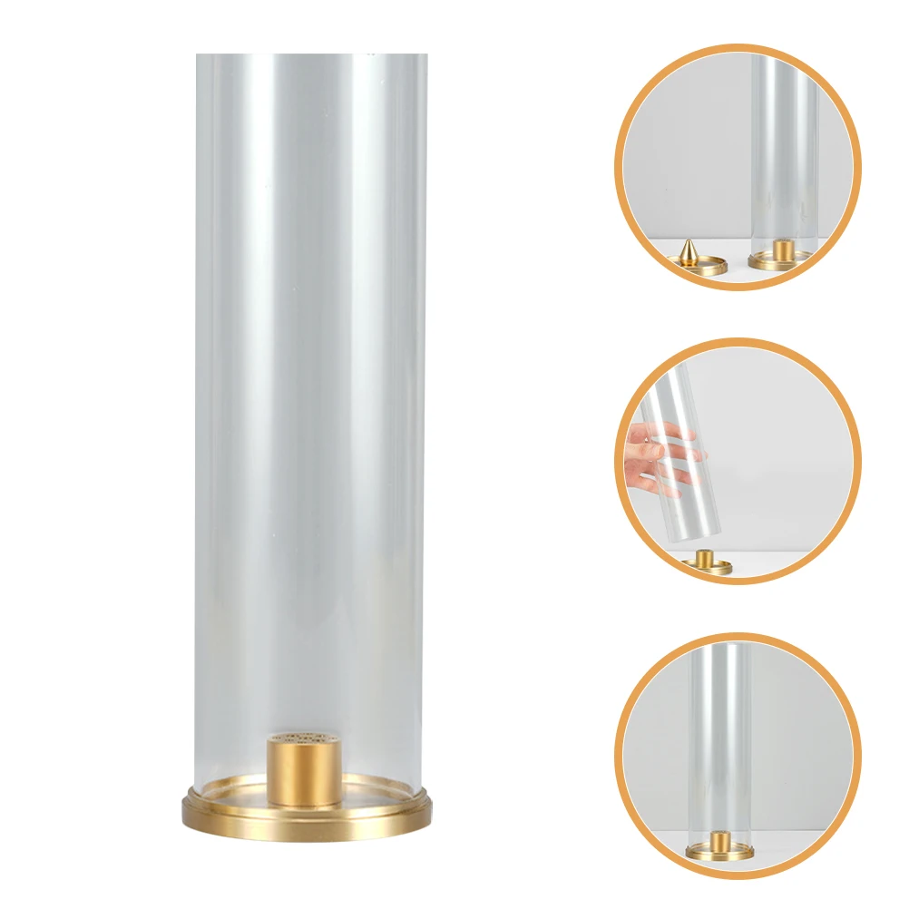 1 Set Brass Acrylic Incense Stick Holder Home Decor Burner Stress Relief Sleep Aid Desktop Decoration Gift For Wedding Christmas
