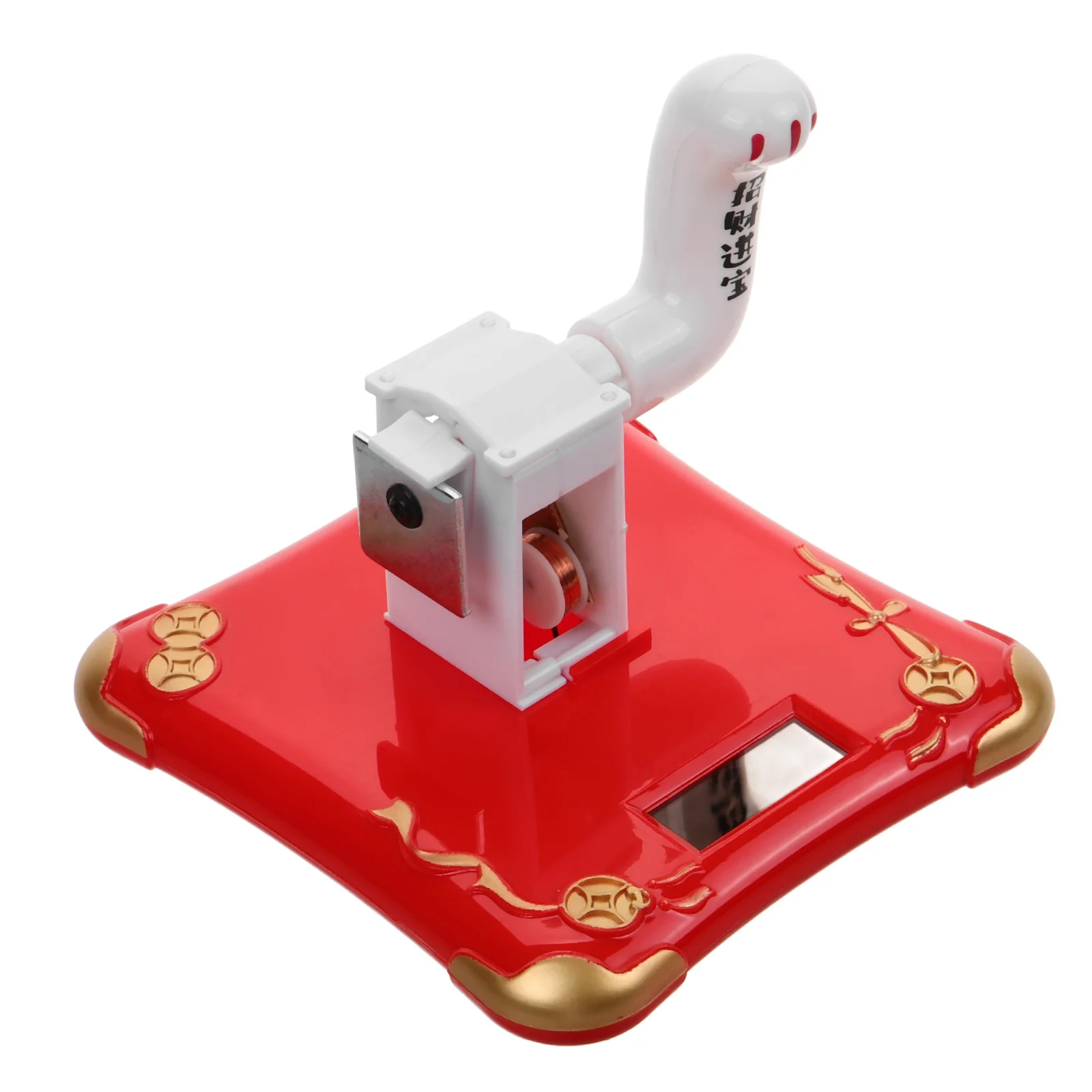 ملحق بديل لذراع أرجوحة القطط، آلية متحركة تعمل بالطاقة الشمسية للمساحات الصغيرة، جهاز تلويح القطط على الحظ