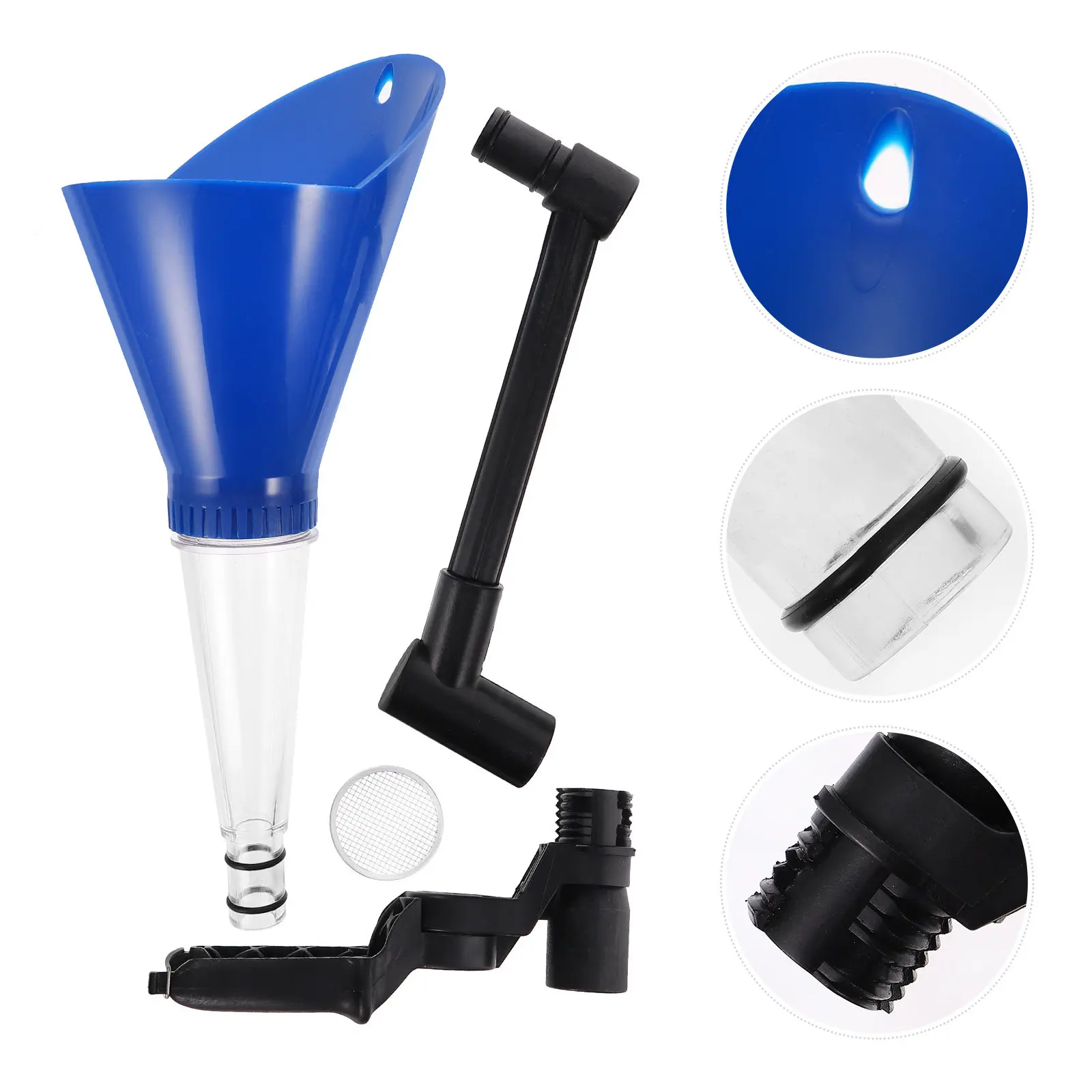 

1Set Oil Fill Funnel for Car Motorcycle Engine Oil Coolant Fluids Transfer ABS Wide Mouth Automotive