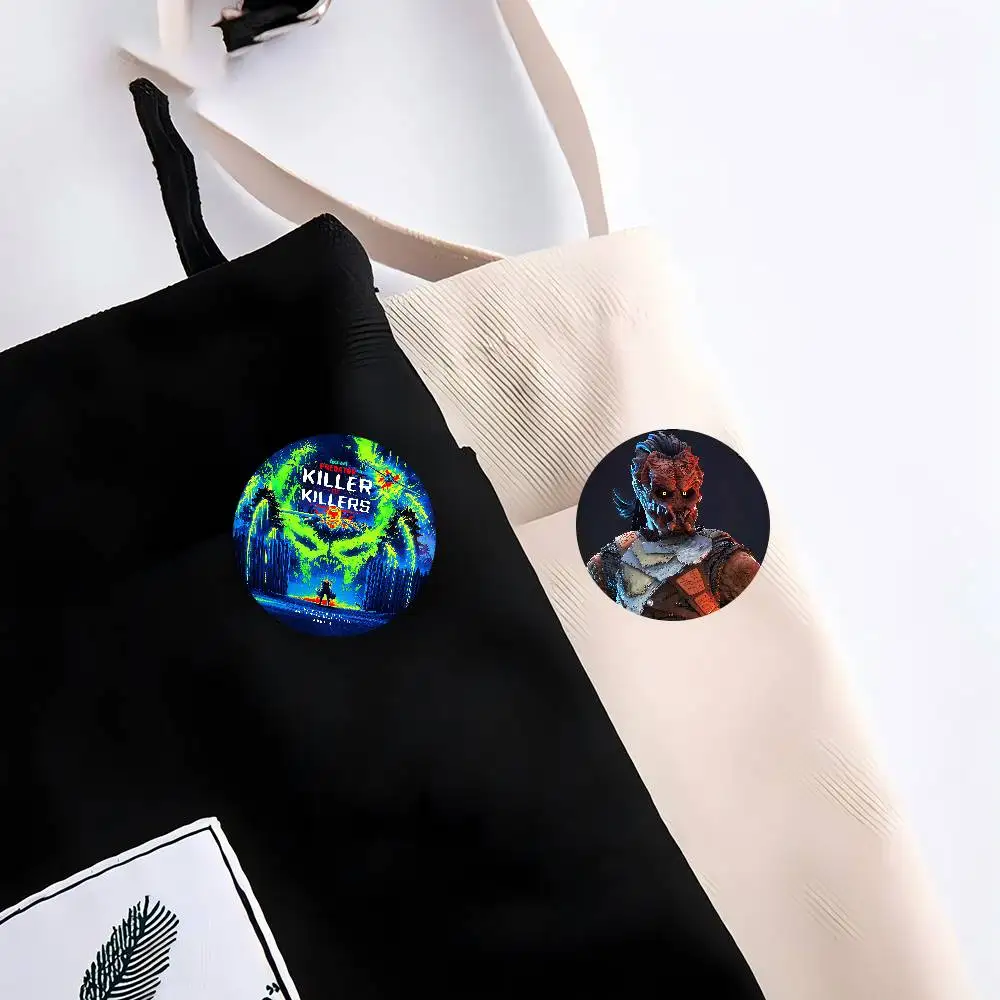 فيلم P-Predator Badlands 32/44/58 مللي متر دبابيس كرتونية مستديرة دبابيس يدوية لحقيبة الظهر مجوهرات اكسسوارات هدايا شارة إبداعية #6