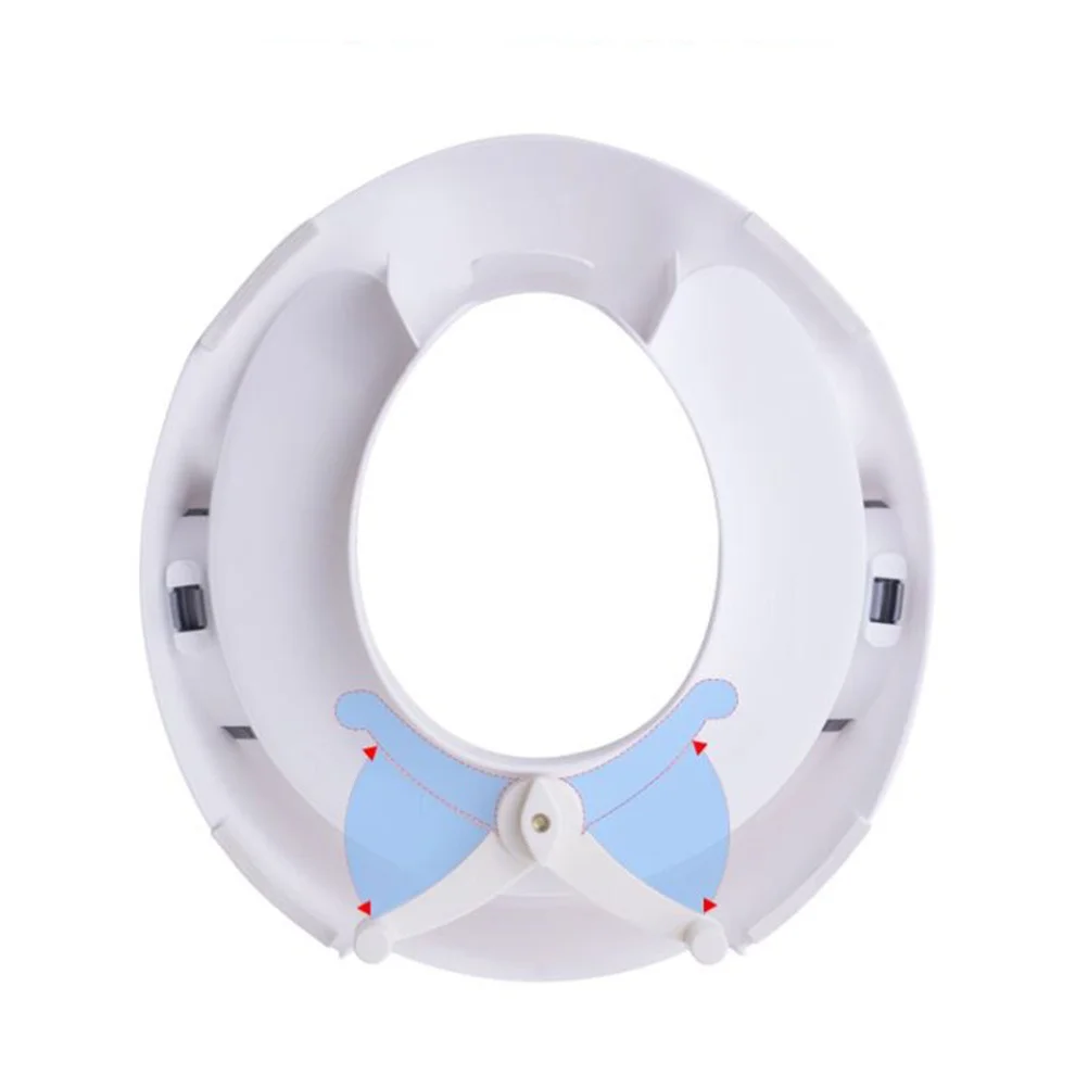 

1Pcs Large Baby Toilet Training Toilet Trainer Seat Double Handrail High Urine Barrier Comfortable PU Easy Remove