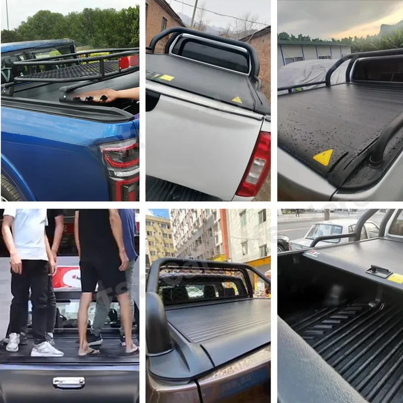 Auto Parts Electric Roller Shutter Tail Box Tonneau Cover For Tacoma Tundra Hilux Pickup view 6