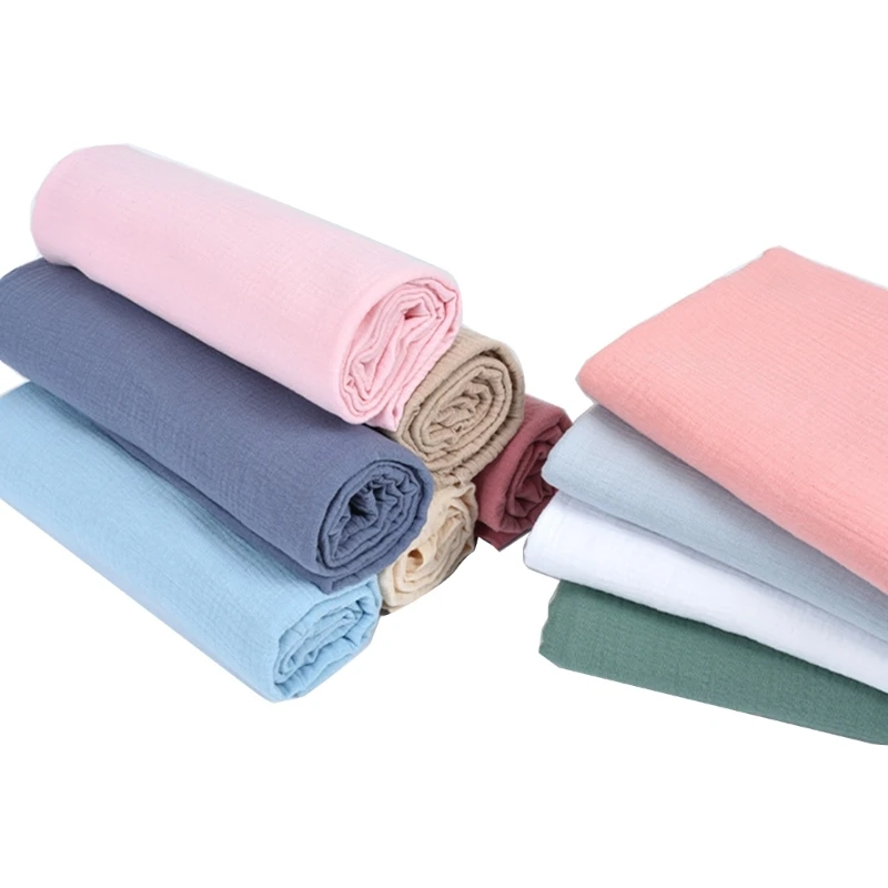 

Comfortable and Skin Friendly Baby Swaddles Wrap Cotton Receiving Blanket Soft & Breathable Nursing Blankets 2-Layer