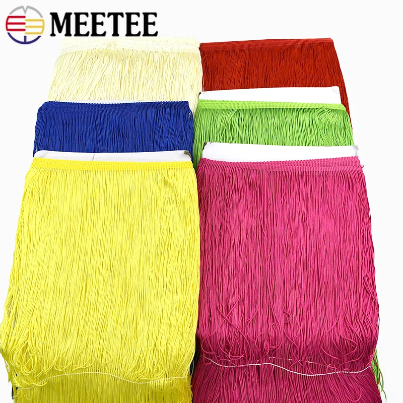 

1-5M 50cm Polyester Fringe Tassels Lace Trim Fringes for Curtain Latin Dresses Tassel Decorative Trimmings Stitching Accessories