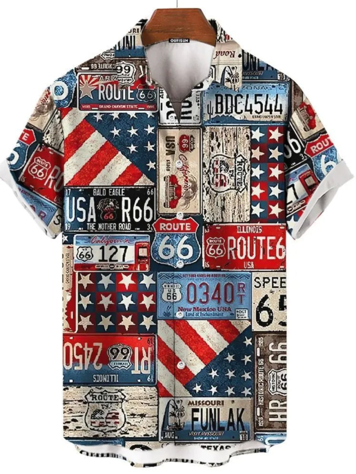

3D License Plate Printed ort Sve Men's irt Slim Fit Youth Faion Printed irt Chinese Brandl Autumn Wear