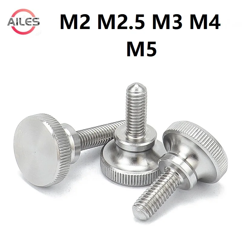 

M2 M2.5 M3 M4 M5 Stainless Steel GB834 Knurl High Head Hand Tighten Screw Curtain Wall Glass Lock Slingshot Thumbscrews