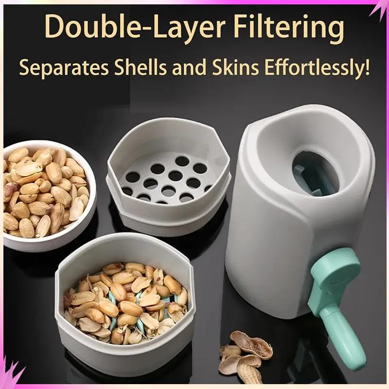 

B50C Automatic Peanut Sheller Machine,Kitchen Gadget For Peeling Peanut & Pistachio Shells,Essential Tool For Nut Lovers