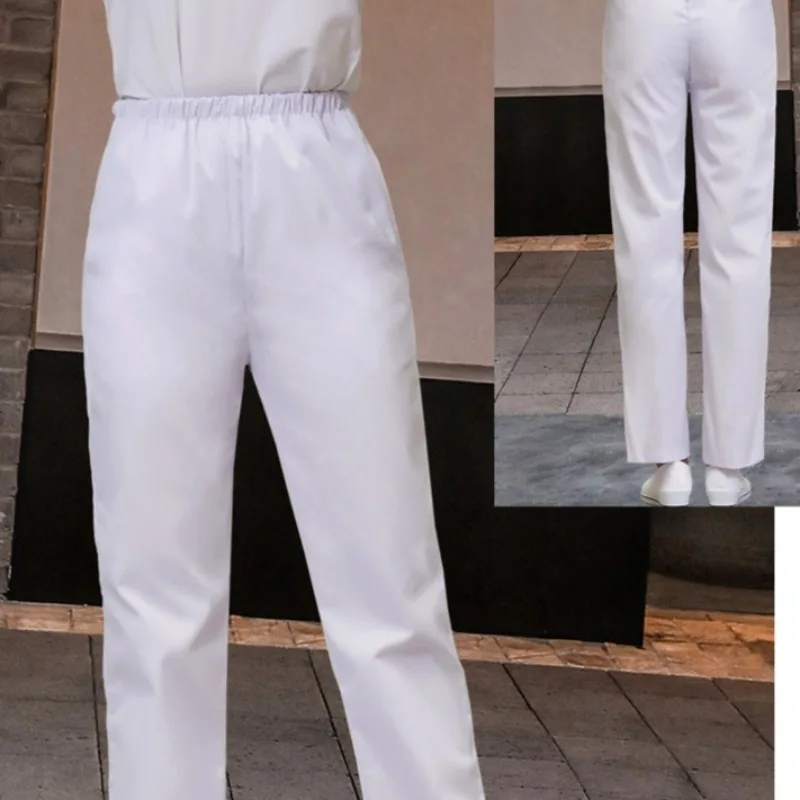 Dames voedingsbroek elastische taille scrubbroek voor verpleegkundigen Doctor M edical broek wit roze blauw