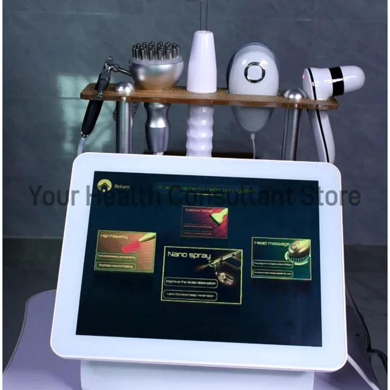 متعددة الوظائف 15 بوصة 5 في 1 جهاز تدليك الشعر وفروة الرأس عالي التردد لسبا الشعر 2025 الوافدين الجدد #4