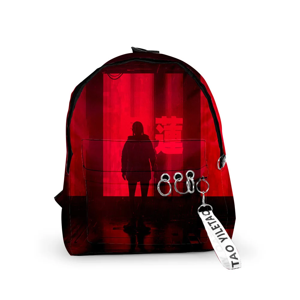 Classic Blade Runner Black Lotus Backpacks Boys/Girls School Bags 3D Print Keychains Oxford Waterproof Cute Small Backpacks