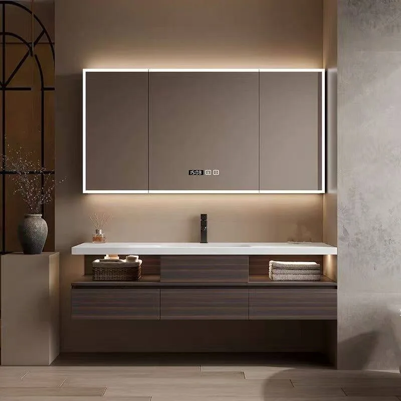 

Slate hot bending integrated basin bathroom cabinet, washstand, toilet washbasin cabinet