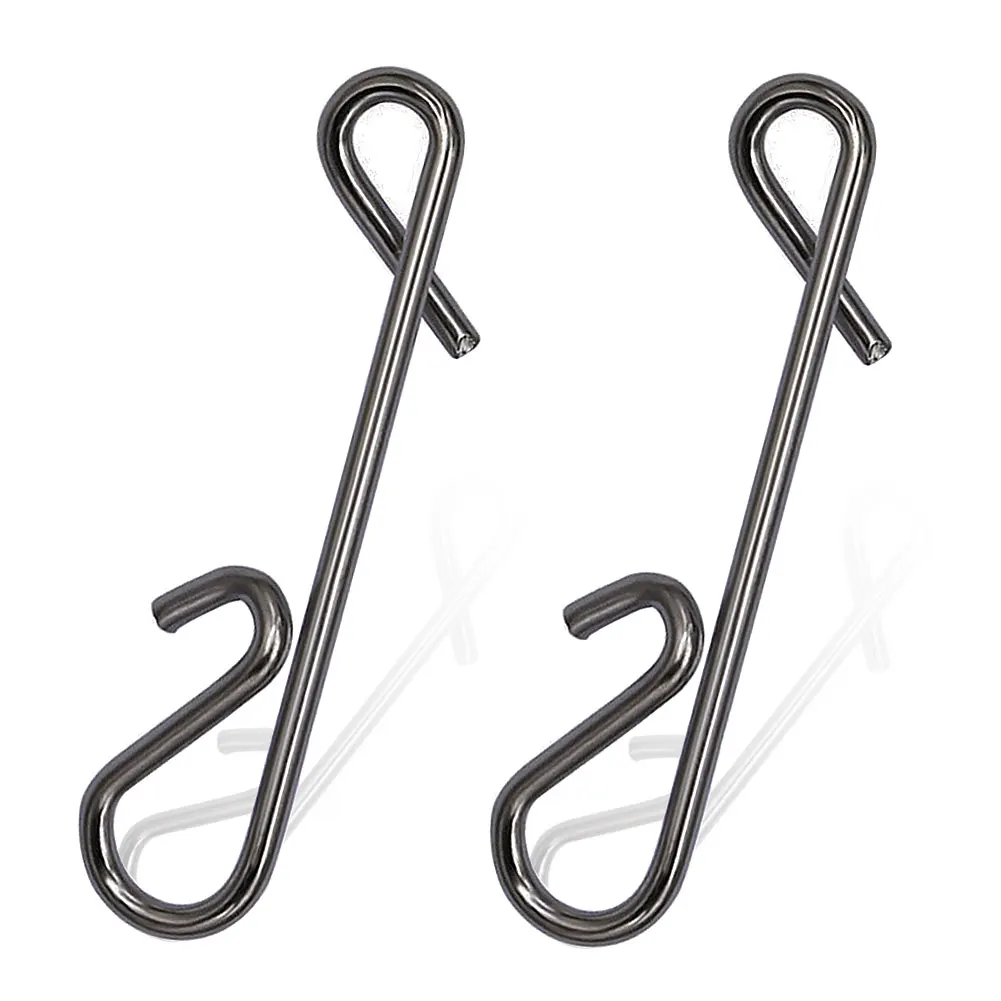 

50-1000 PCS Stainless Fishing Line Wire Fishing Connector Swivel Accessories Snap Pin Without Knot Tackle Tool Lure Kit