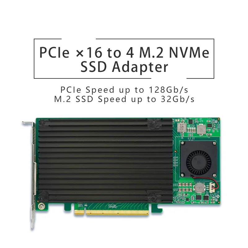Cartão Adaptador Quad M.2 Nvme Ssd Pcie X16 Plx 8747 Pci Express 3.0×16 Mudar para Portas M.2 Stc Pe31624i