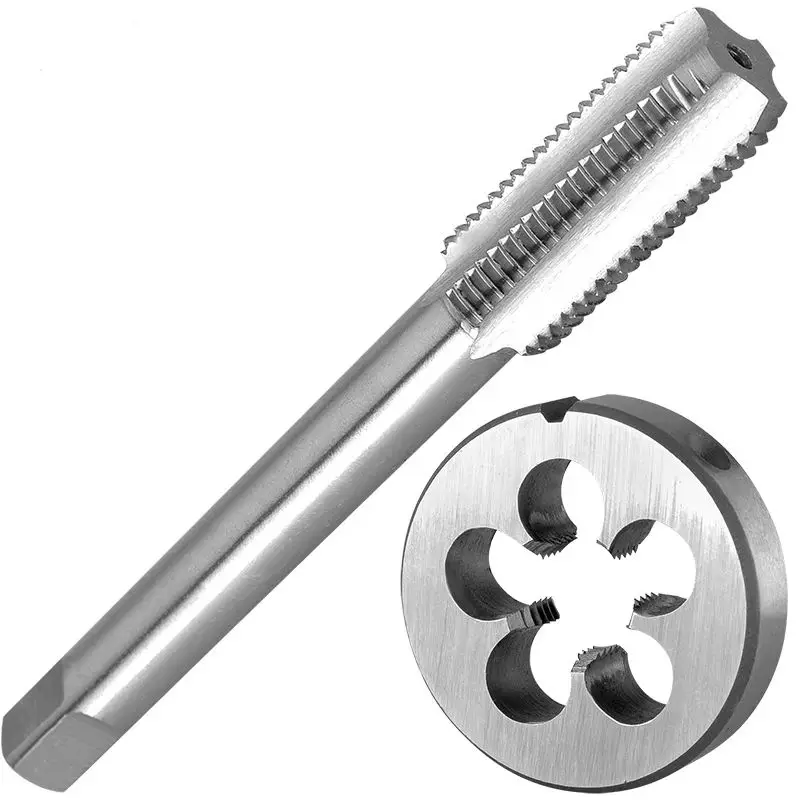 Hardiron Tap And Round Die Grupo M14 x Mão Esquerda M14 x 1.0 Rosca de Máquina
