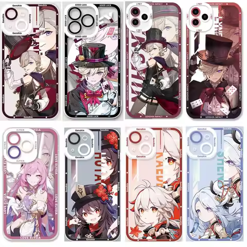 Lyney Elysia Case For Samsung Galaxy S25 S24 S23 S22 S21 S20 S10 Plus Ultra S24FE S23FE S21FE S20FE Genshin Impact Soft Cover