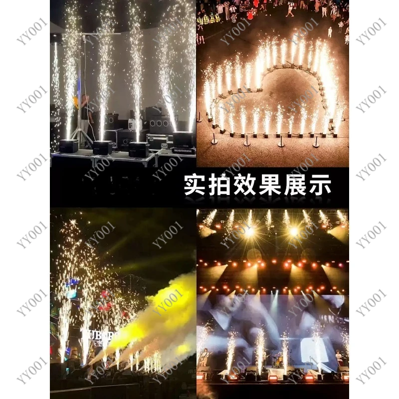 750W Cold Spark Machine with Flight Case and Remote Control for Wedding Party Stage Effects
