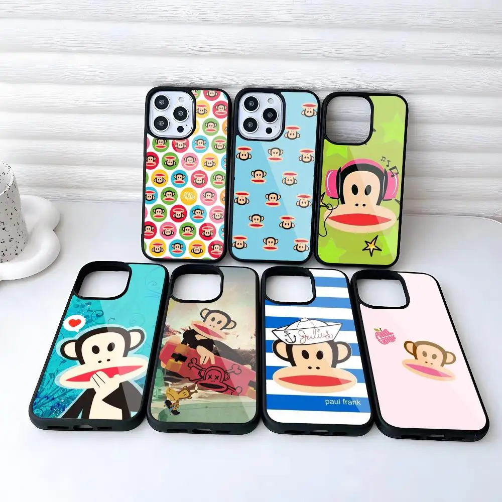 P-Paul F-Frank Capa de telefone para iPhone 17 16 15 14 13 12 11 Pro Max Mini 8 Plus Se Xr X Xs 2020 PC + TPU Capa