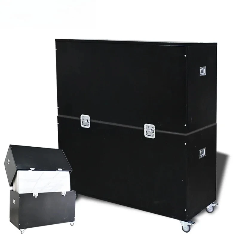 Wholesale Metal Iron Wheeled Flight case Carrying Box for Wedding Party Letter and Photo Booth Box