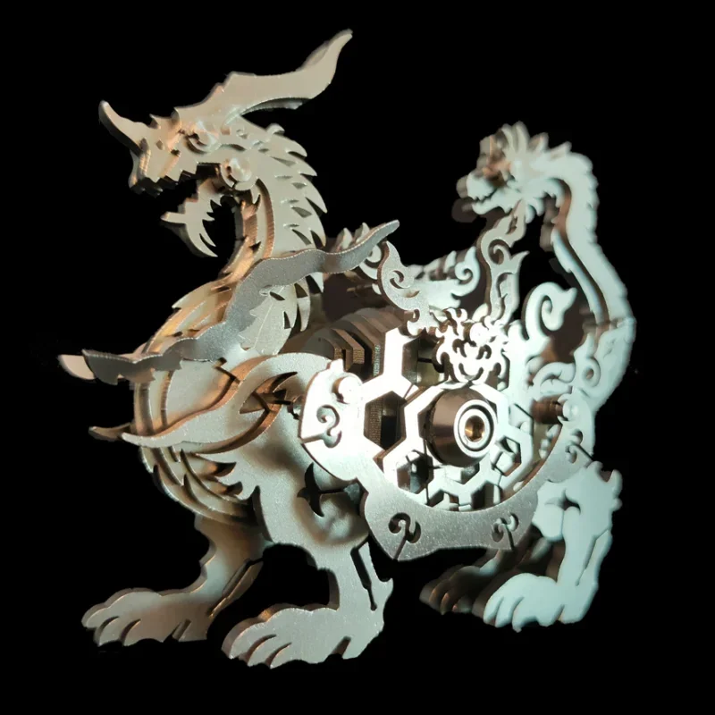 3D Puzzles Metal Xuanwu Model Kit Mechanical Puzzle Ancient Divine Beast Models DIY Assembly Animals Toys for Adults Kids Gift