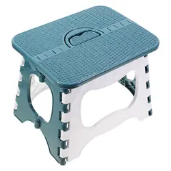 1pc Folding Step Stool Folding Chair Stepping Stool Adult Step Stool Portable Fishing Stool Outdoor Camping Plastic Step Stool