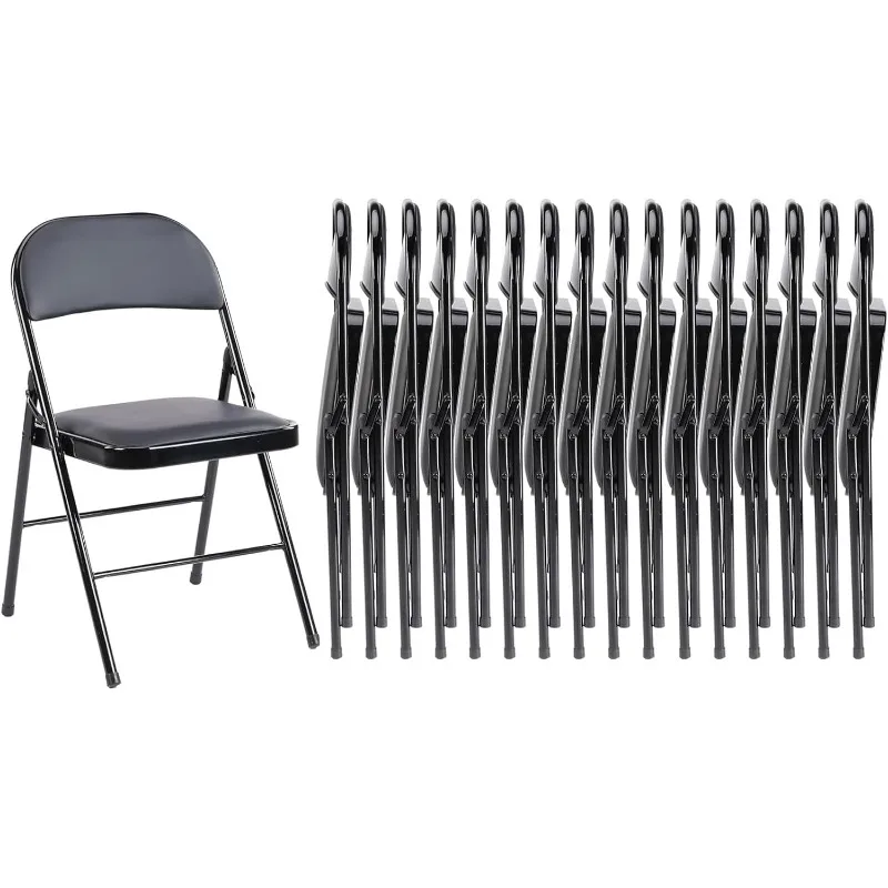 Folding Chairs 16-pack Sturdy Metal Folding Chairs Easy To Use and Store Suitable for Indoor and Outdoor Suitable for Home