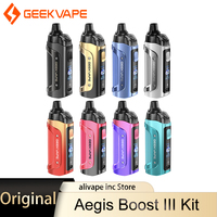 Original GeekVape Aegis Boost 3 Kit 60W Mod 5ml Boost 2 Cartridge Fit B Coil Electronic Cigarette Smart/Power/ECO Vaporizer