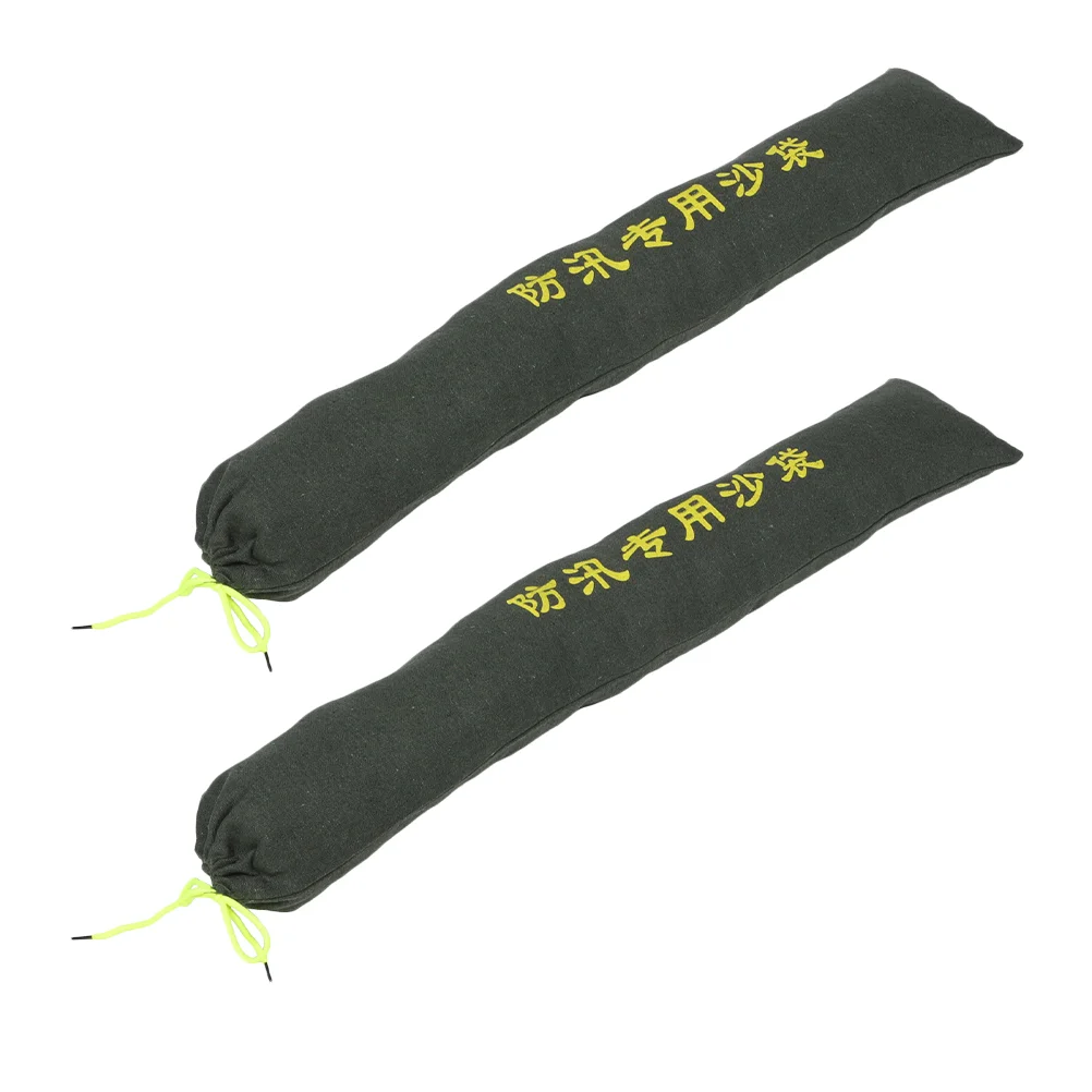 

2pcs Canvas Sandbags Anti-flood Sandbags Outdoor Sandbags Strip Sand Bags water stopper flood barrier