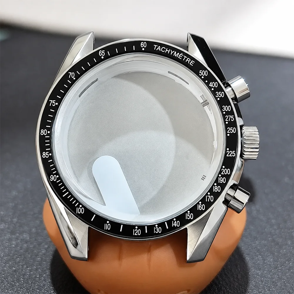 VK63 Case Moon Watch 39.7MM Metal Case For VK63 Chronograph Case Fits For Speed Master VK64 Case VK63 Footprint Case Accessories