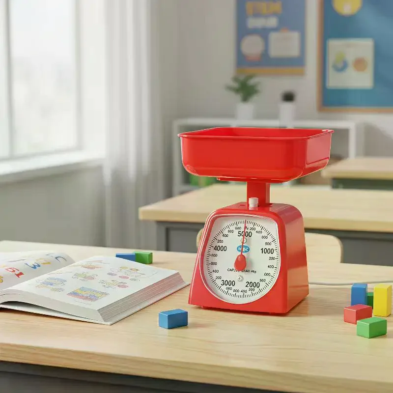 Mechanical Analog Food Weighing Scale High Accuracy Large Clear Dial For Home Kitchen Bakery School Teaching