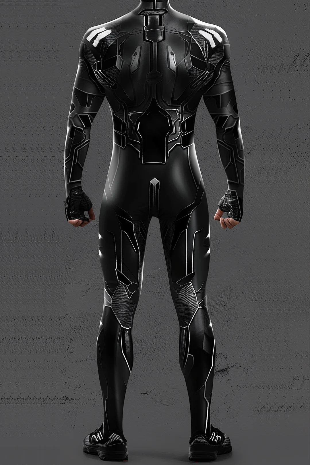 Mechanischer futuristischer Rüstungsanzug für Männer, cooler Krieger-Cosplay-Bodysuit, Kostüm für Halloween-Party-Auftritte, Zentai – Detail 7