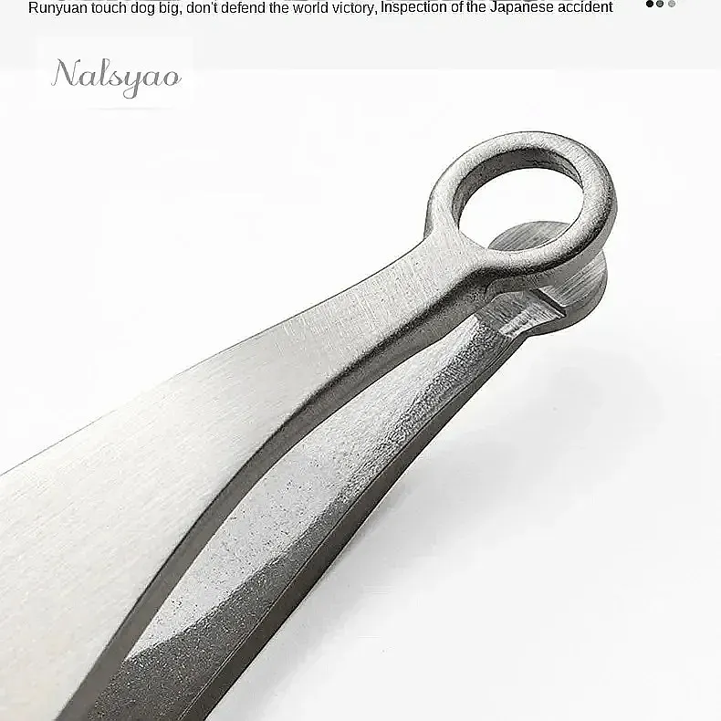 Universal Stainless Steel Nose Hair Trimming Tweezers Eyebrow Facial Scissors Manicure Cut Trimmer