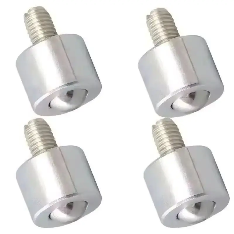 NEW 10PCS Precision Conveying Universal Wheels Ball Bearing Bull's Eye Wheels with M8 Screw Industrial Universal Transfer Wheels