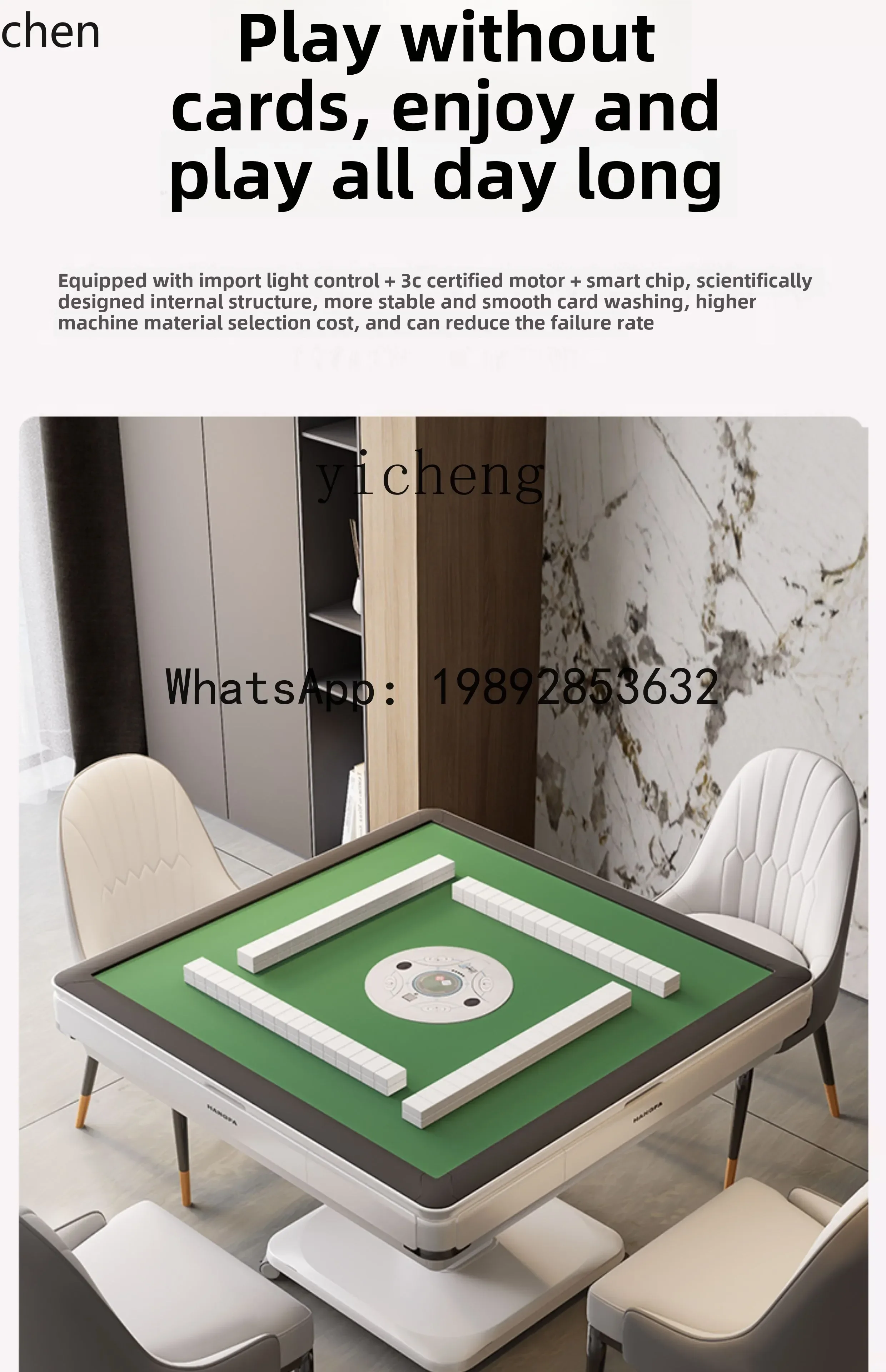 YFY  folding mahjong machine  household ultra-quiet  table dual-purpose  four-port machine roller coaster