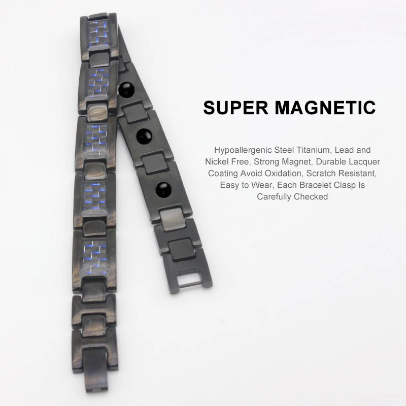 Fettreduktion und Dekompression lindert Müdigkeit, Anti-Strahlung, antistatische Magnetfeldtherapie, Stressreduzierungsarmband für Männer