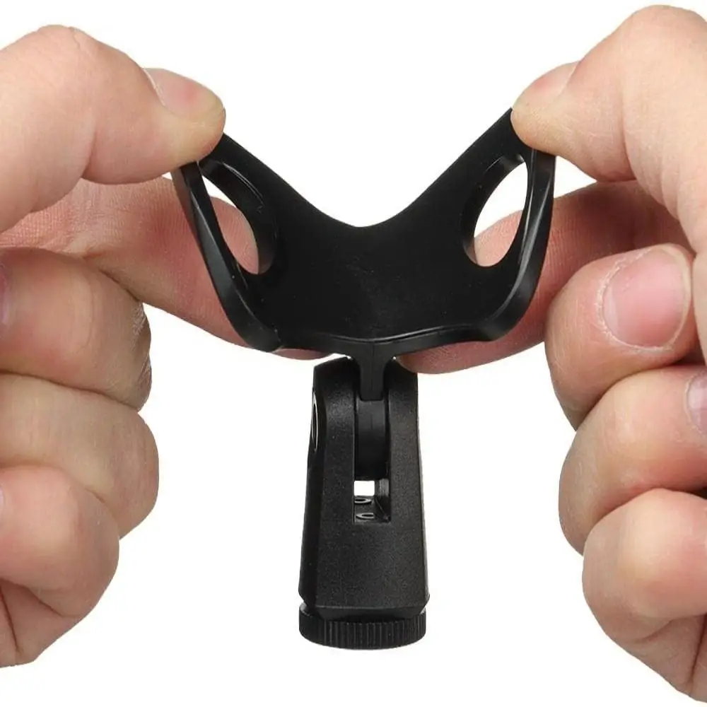 Universeller Mikrofonclip, drehbarer Halter für Handmikrofone, langlebiger Mikrofonständer-Clip, kabelloses/kabelgebundenes Mikrofon